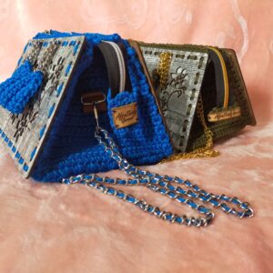 Wood And Crotchet Bags